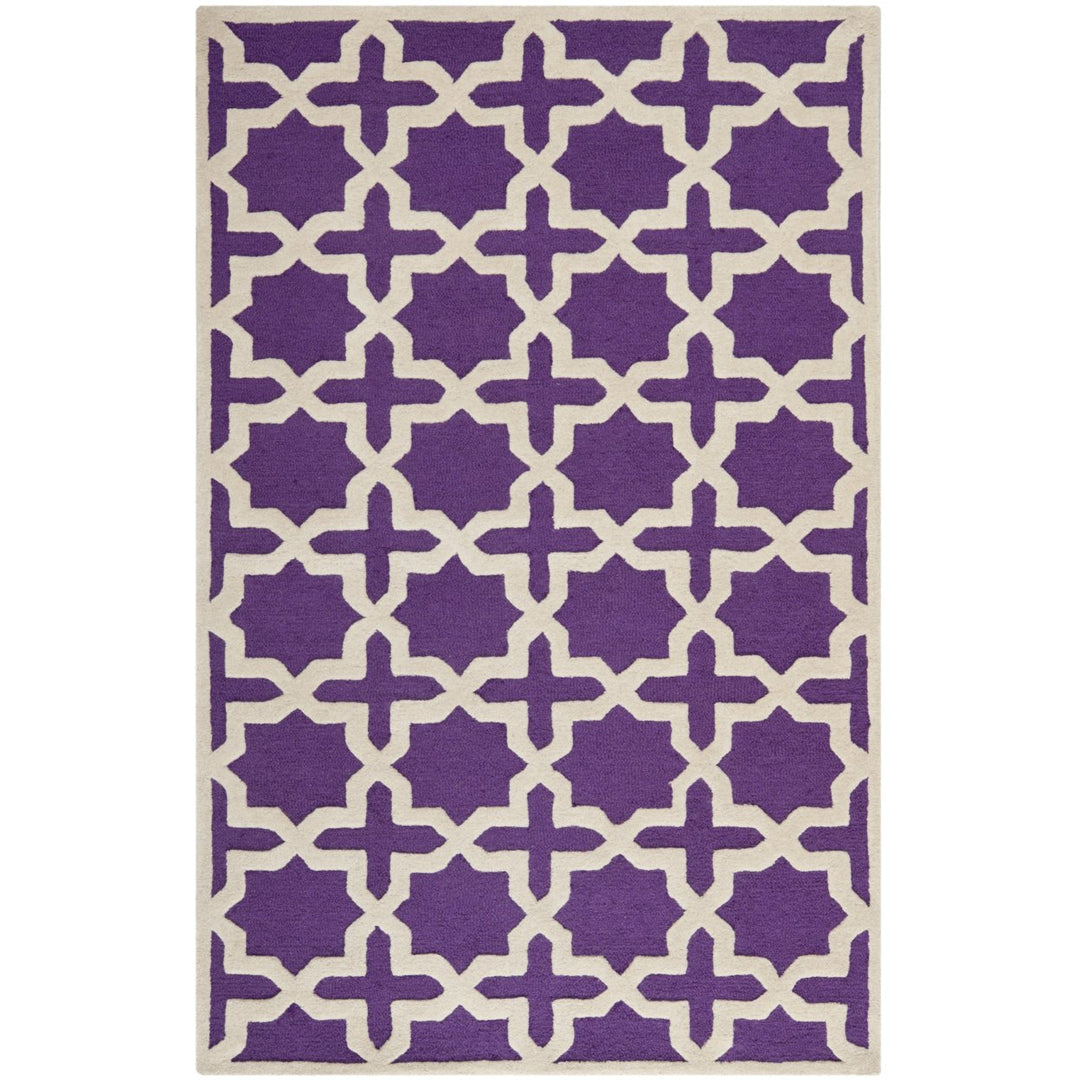 SAFAVIEH Cambridge CAM125K Handmade Purple /Ivory Rug Image 9