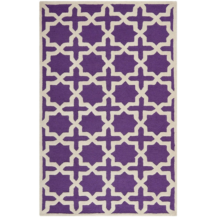 SAFAVIEH Cambridge CAM125K Handmade Purple /Ivory Rug Image 1