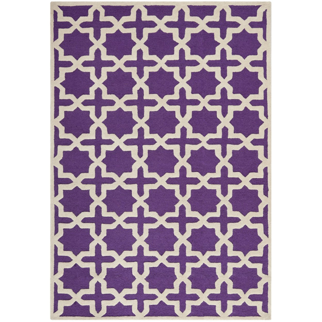 SAFAVIEH Cambridge CAM125K Handmade Purple /Ivory Rug Image 10