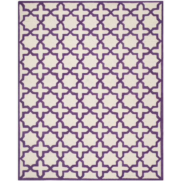 SAFAVIEH Cambridge CAM125V Handmade Ivory /Purple Rug Image 1