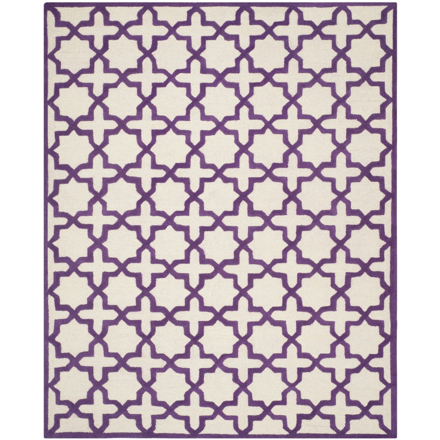 SAFAVIEH Cambridge CAM125V Handmade Ivory /Purple Rug Image 1