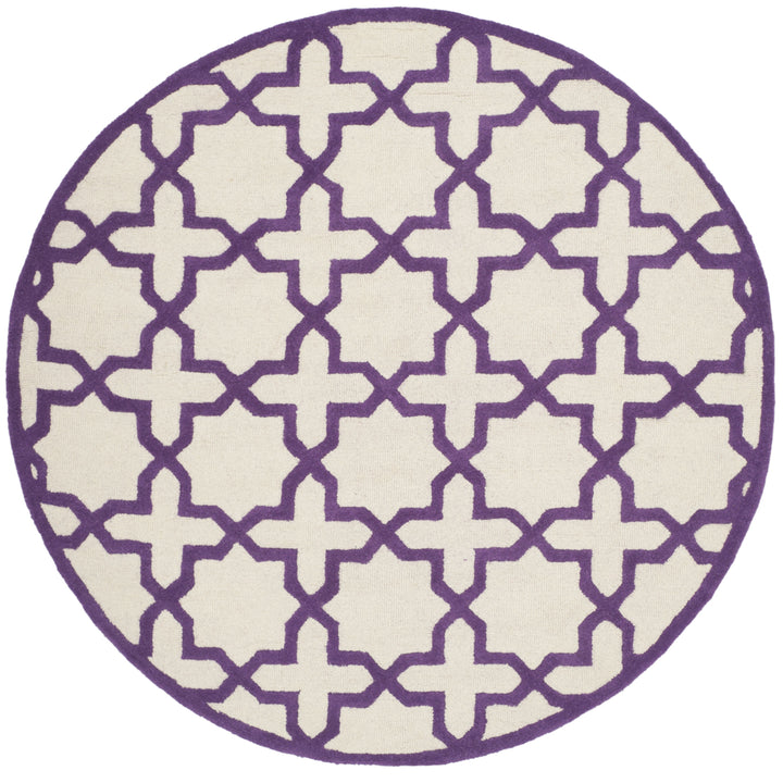 SAFAVIEH Cambridge CAM125V Handmade Ivory /Purple Rug Image 4