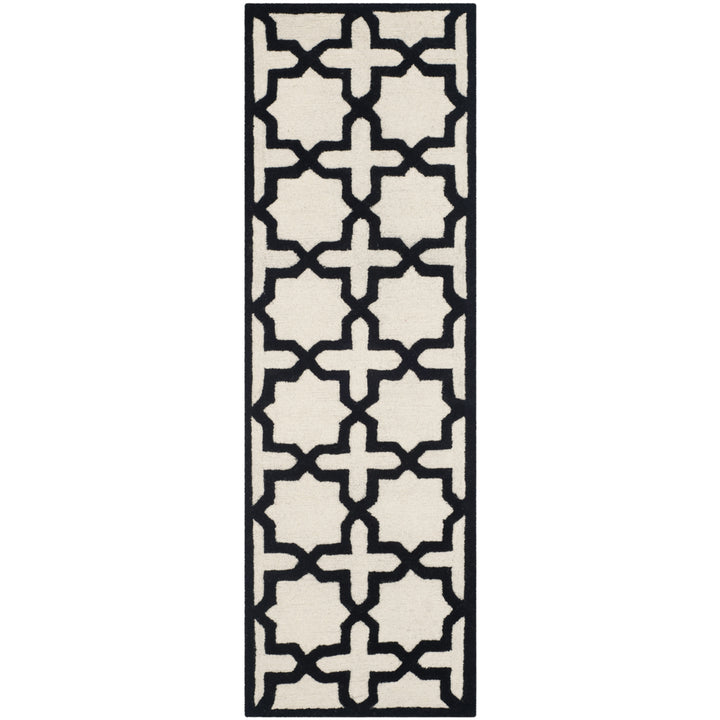 SAFAVIEH Cambridge CAM125W Handmade Ivory / Black Rug Image 5