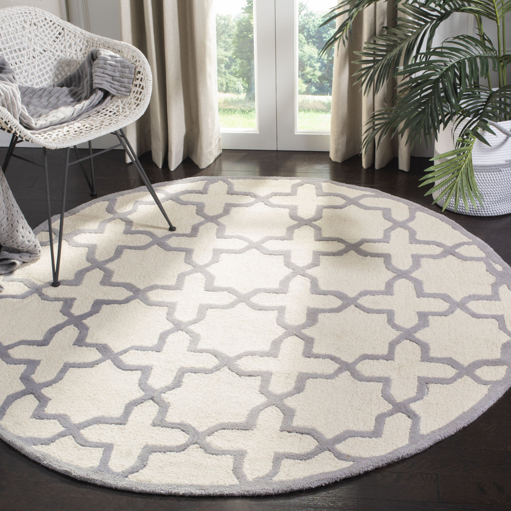 SAFAVIEH Cambridge CAM125Y Handmade Ivory /Silver Rug Image 2