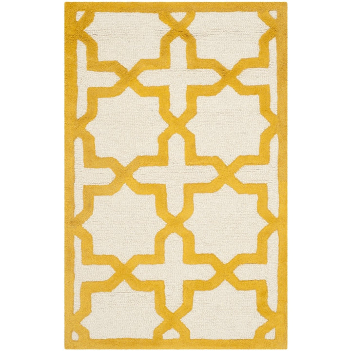 SAFAVIEH Cambridge CAM125U Handmade Ivory / Gold Rug Image 9