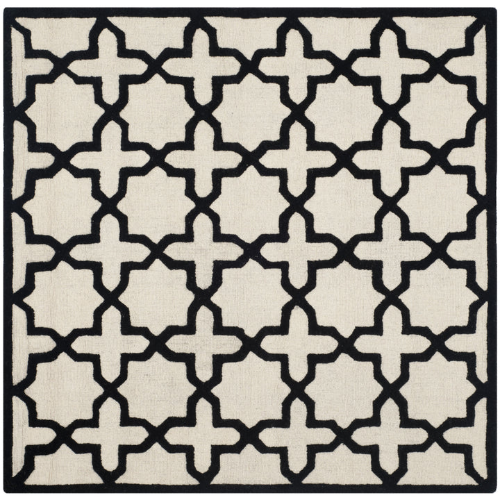 SAFAVIEH Cambridge CAM125W Handmade Ivory / Black Rug Image 6