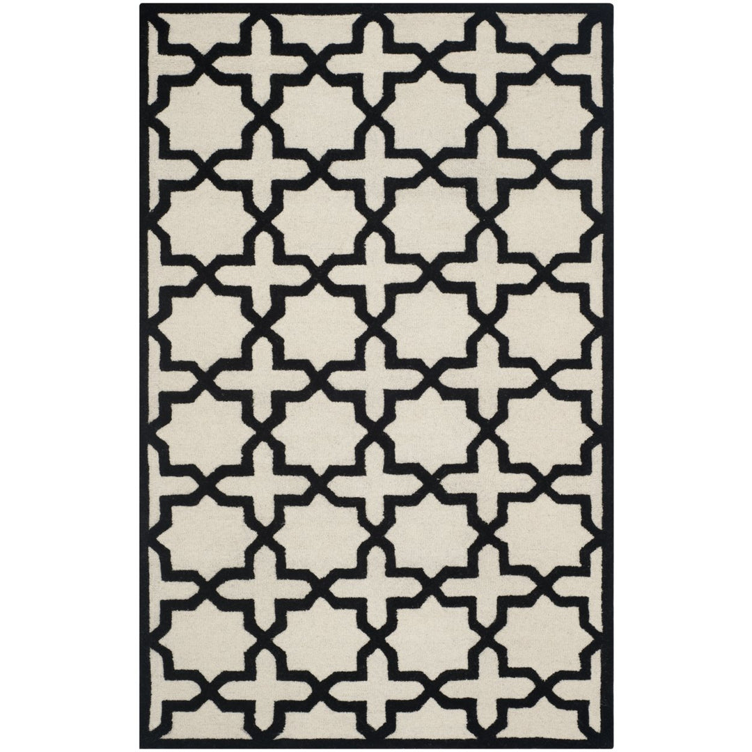 SAFAVIEH Cambridge CAM125W Handmade Ivory / Black Rug Image 1