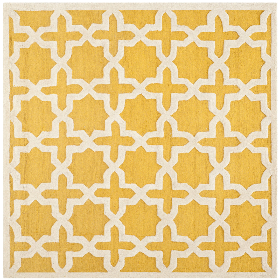 SAFAVIEH Cambridge CAM125Q Handmade Gold / Ivory Rug Image 3