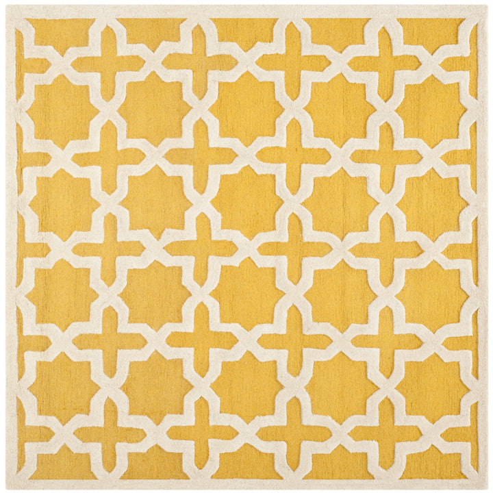 SAFAVIEH Cambridge CAM125Q Handmade Gold / Ivory Rug Image 3