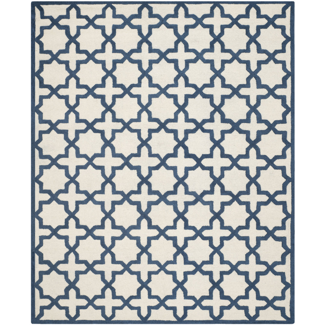 SAFAVIEH Cambridge CAM125Z Handmade Ivory / Navy Rug Image 1