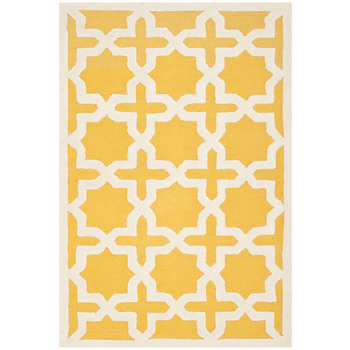 SAFAVIEH Cambridge CAM125Q Handmade Gold / Ivory Rug Image 4