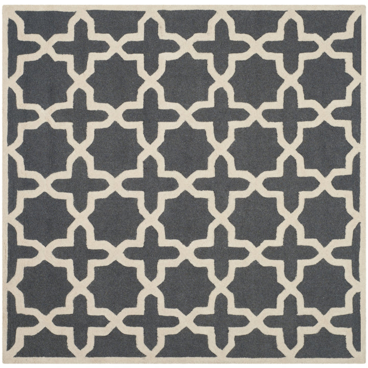 SAFAVIEH Cambridge CAM125X Dark Grey / Ivory Rug Image 6