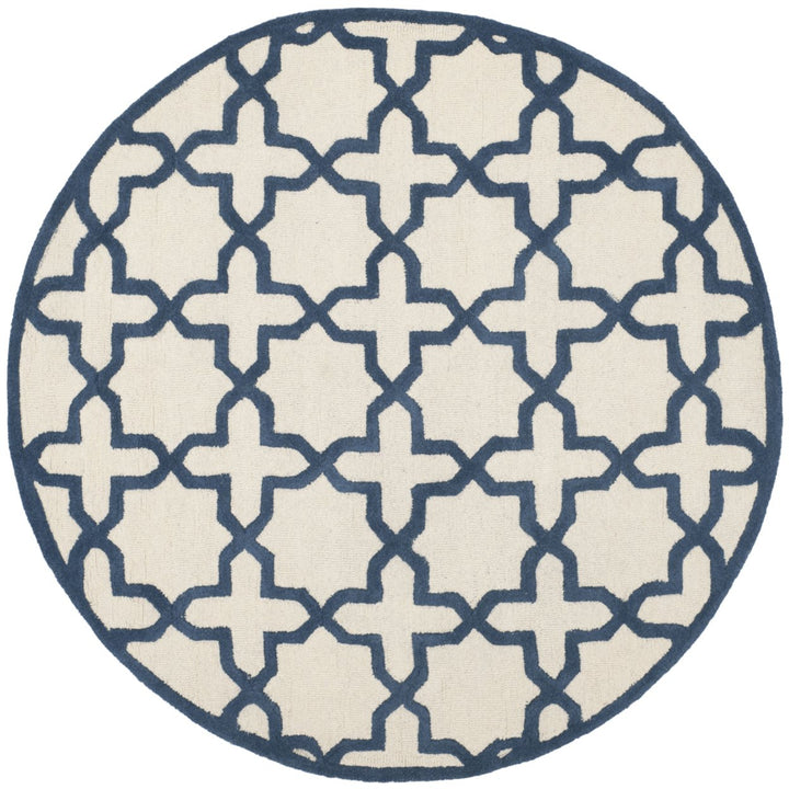 SAFAVIEH Cambridge CAM125Z Handmade Ivory / Navy Rug Image 1