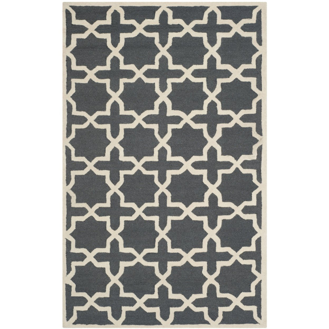 SAFAVIEH Cambridge CAM125X Dark Grey / Ivory Rug Image 11