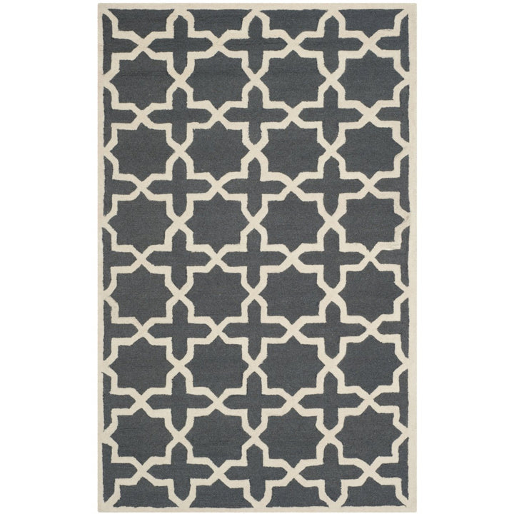 SAFAVIEH Cambridge CAM125X Dark Grey / Ivory Rug Image 11