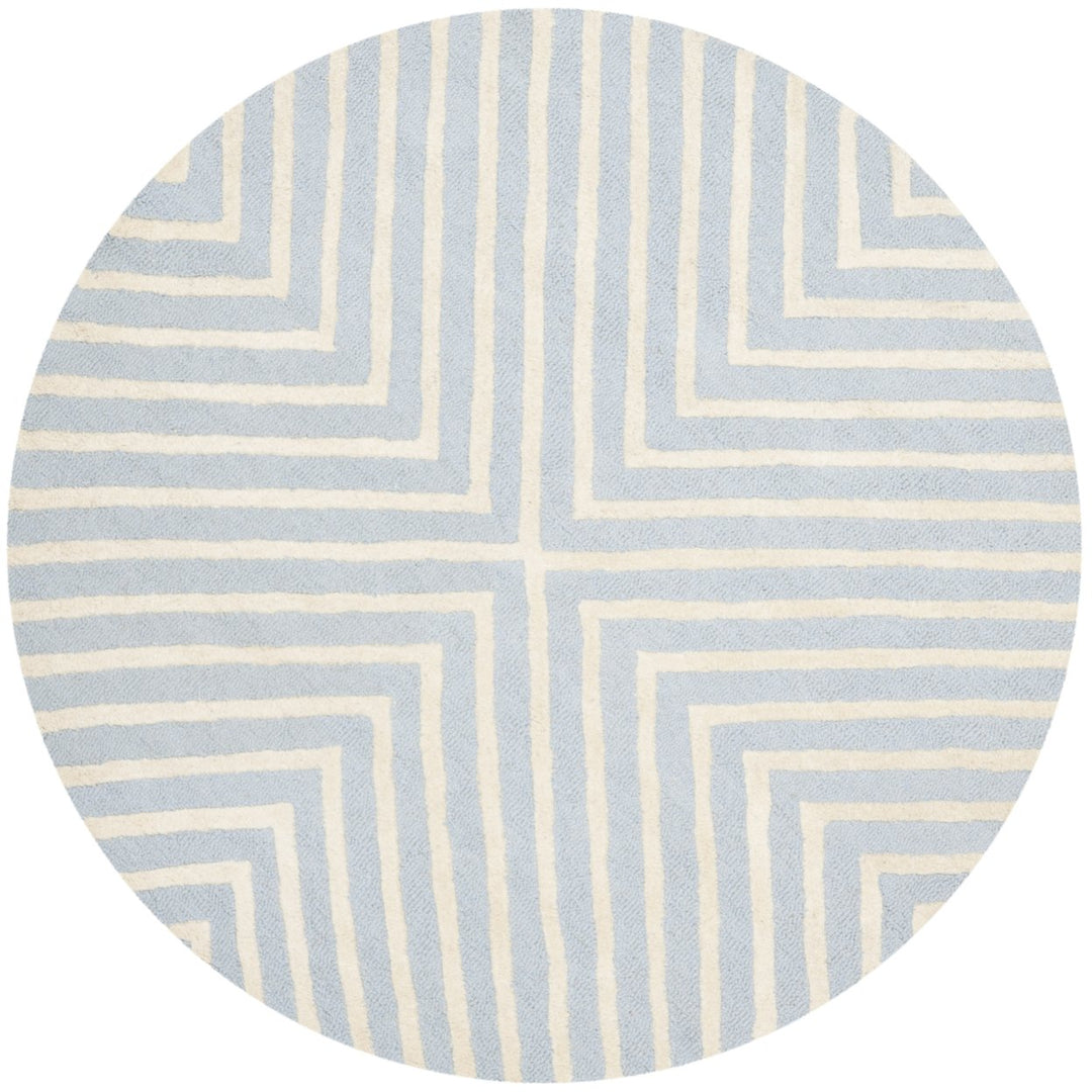 SAFAVIEH Cambridge CAM129A Light Blue / Ivory Rug Image 1