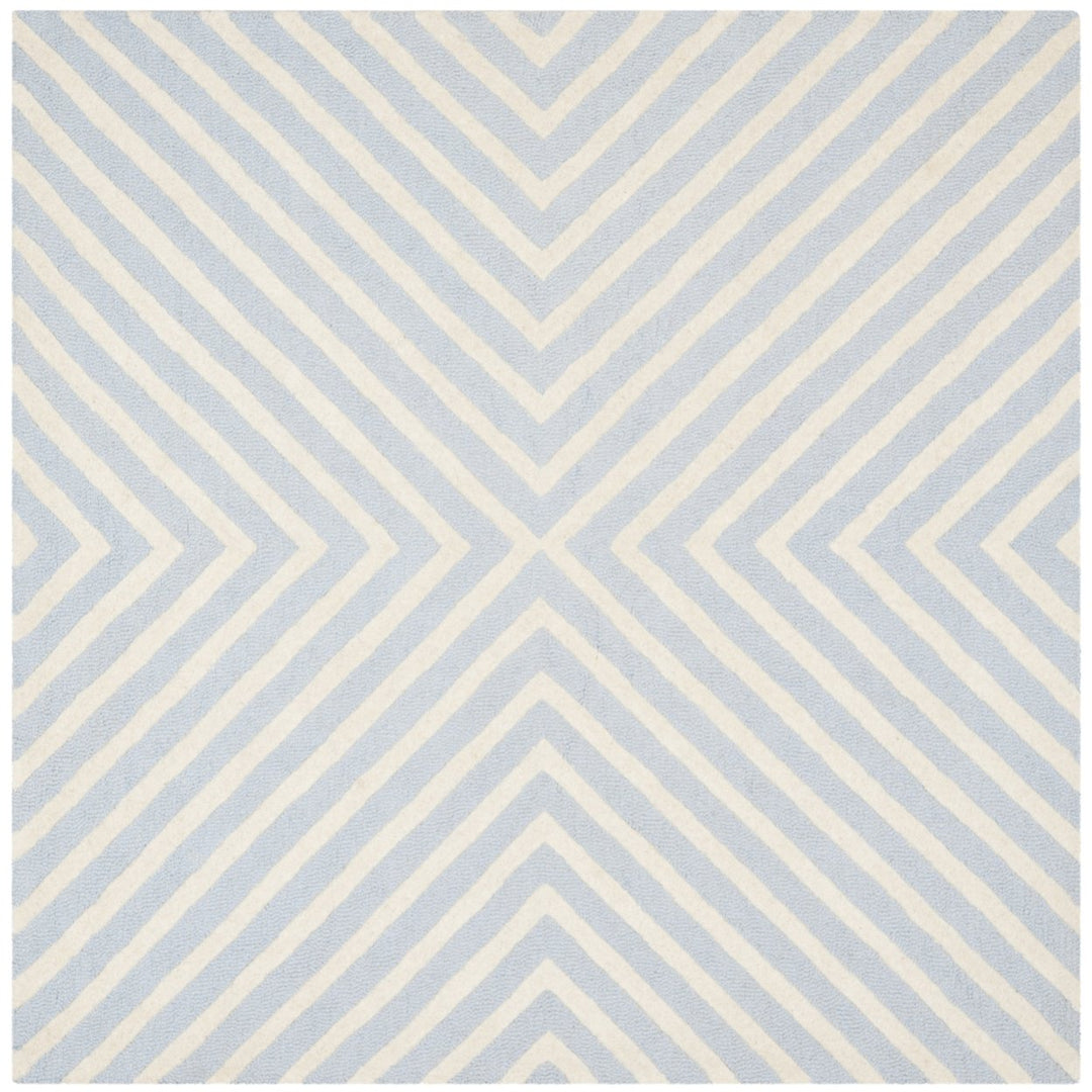 SAFAVIEH Cambridge CAM129A Light Blue / Ivory Rug Image 6