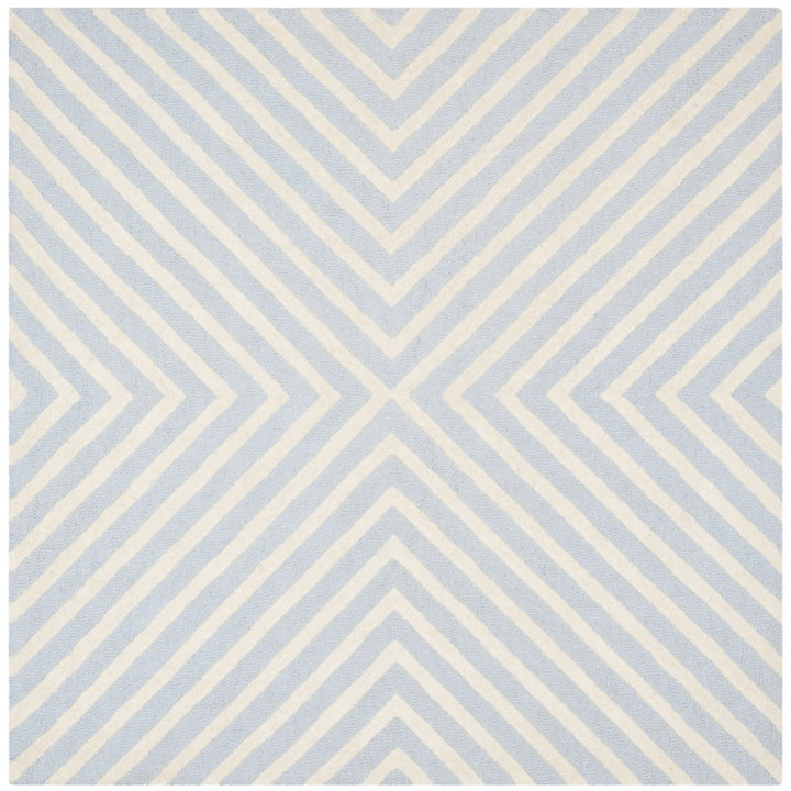 SAFAVIEH Cambridge CAM129A Light Blue / Ivory Rug Image 6