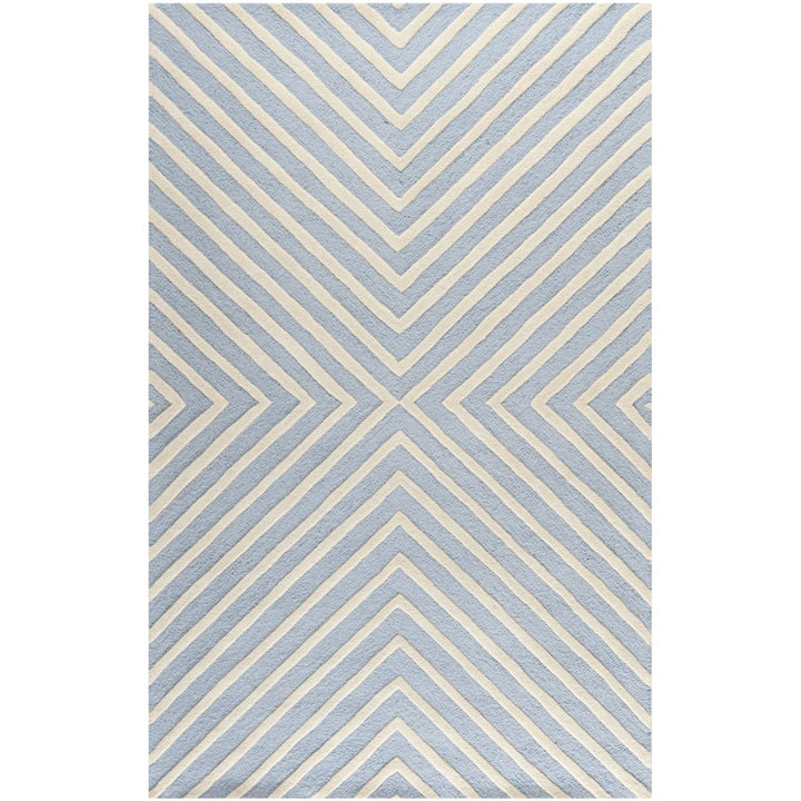 SAFAVIEH Cambridge CAM129A Light Blue / Ivory Rug Image 8