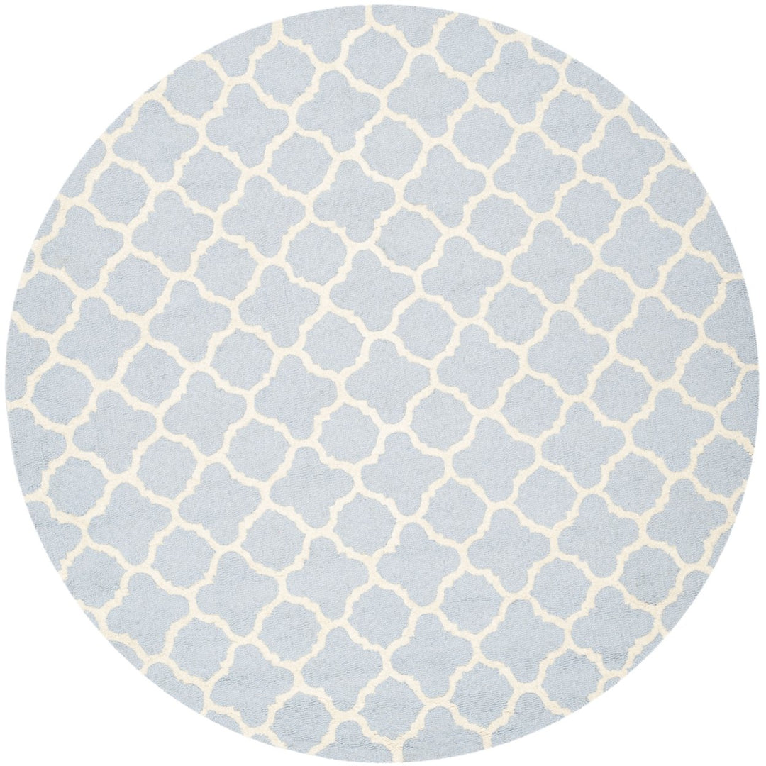 SAFAVIEH Cambridge CAM130A Light Blue / Ivory Rug Image 1