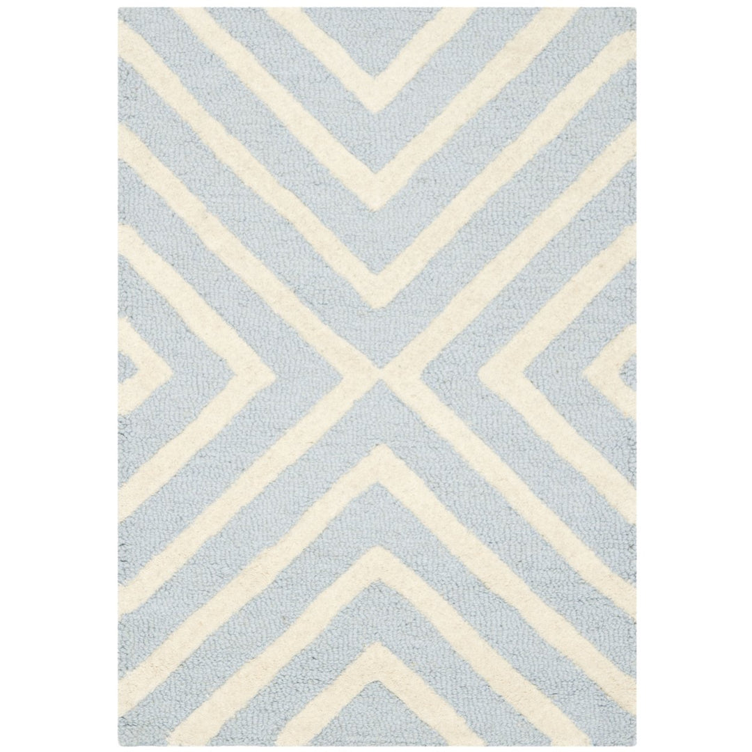 SAFAVIEH Cambridge CAM129A Light Blue / Ivory Rug Image 9