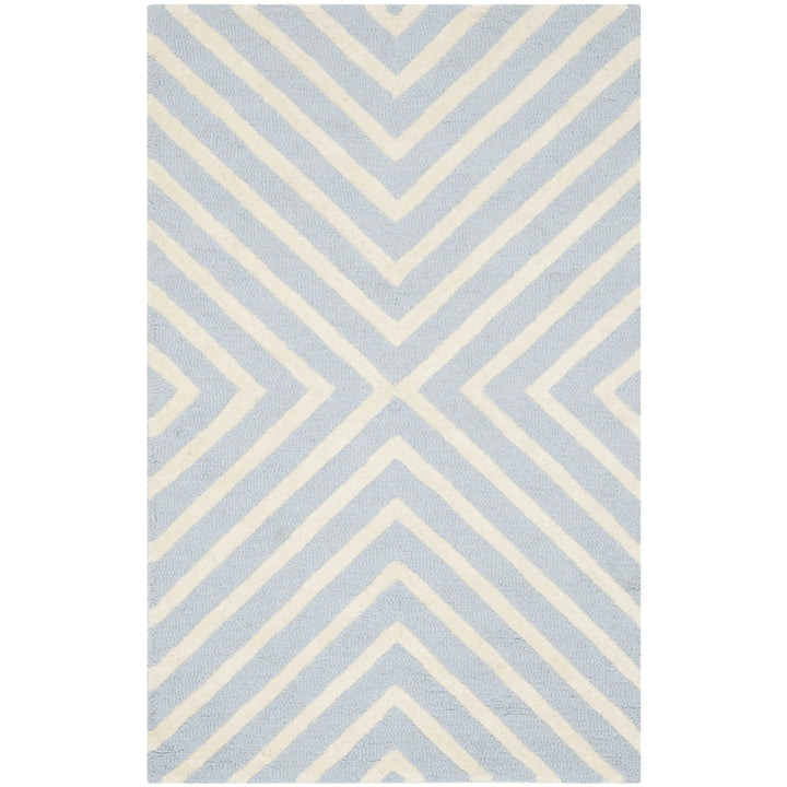 SAFAVIEH Cambridge CAM129A Light Blue / Ivory Rug Image 10