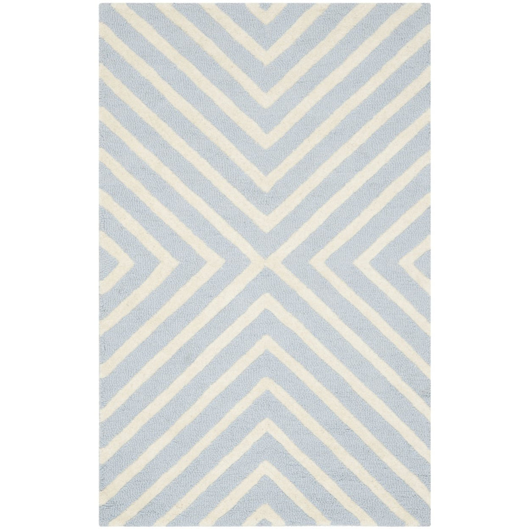 SAFAVIEH Cambridge CAM129A Light Blue / Ivory Rug Image 1