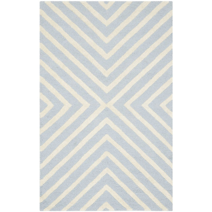 SAFAVIEH Cambridge CAM129A Light Blue / Ivory Rug Image 1