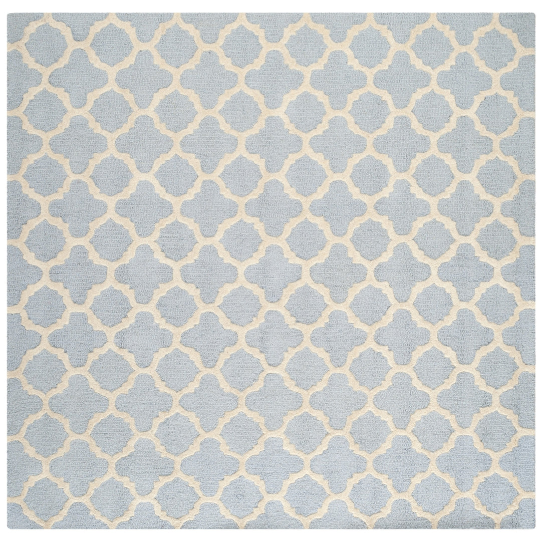 SAFAVIEH Cambridge CAM130A Light Blue / Ivory Rug Image 6