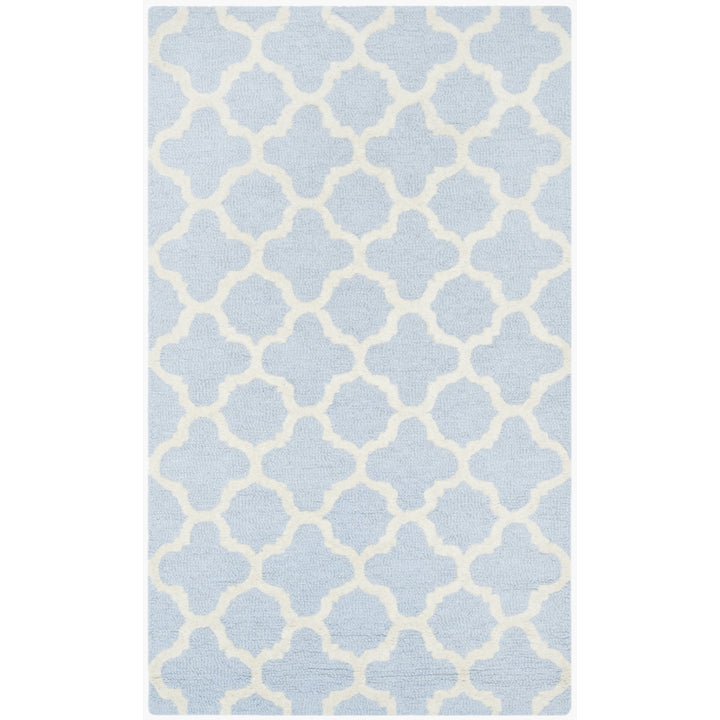 SAFAVIEH Cambridge CAM130A Light Blue / Ivory Rug Image 9