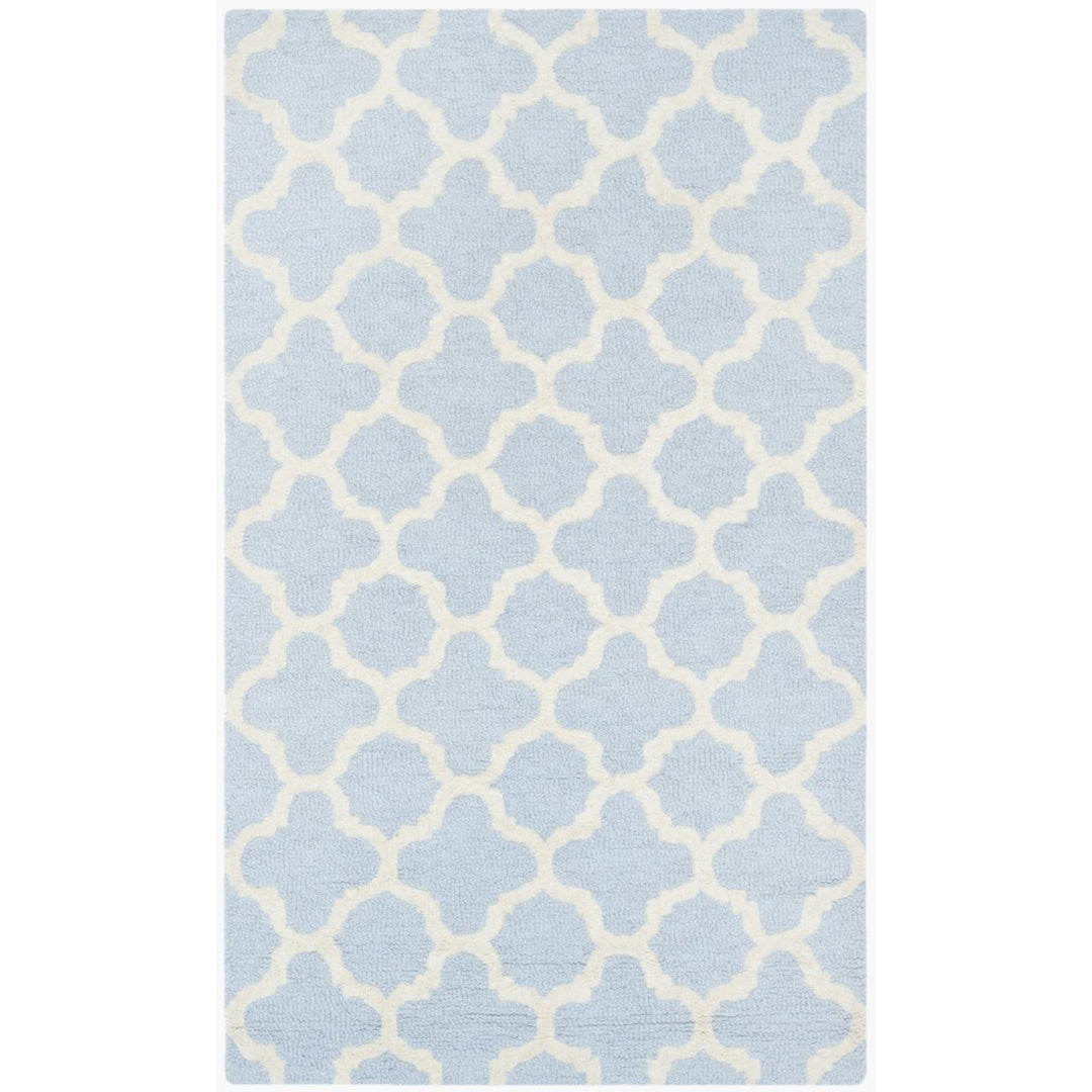 SAFAVIEH Cambridge CAM130A Light Blue / Ivory Rug Image 1