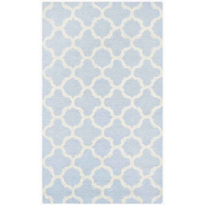 SAFAVIEH Cambridge CAM130A Light Blue / Ivory Rug Image 1