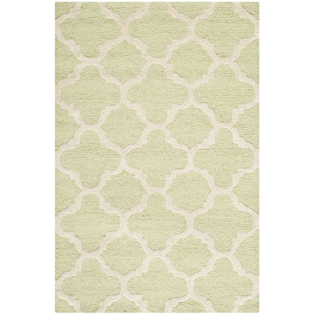 SAFAVIEH Cambridge CAM130B Light Green / Ivory Rug Image 1