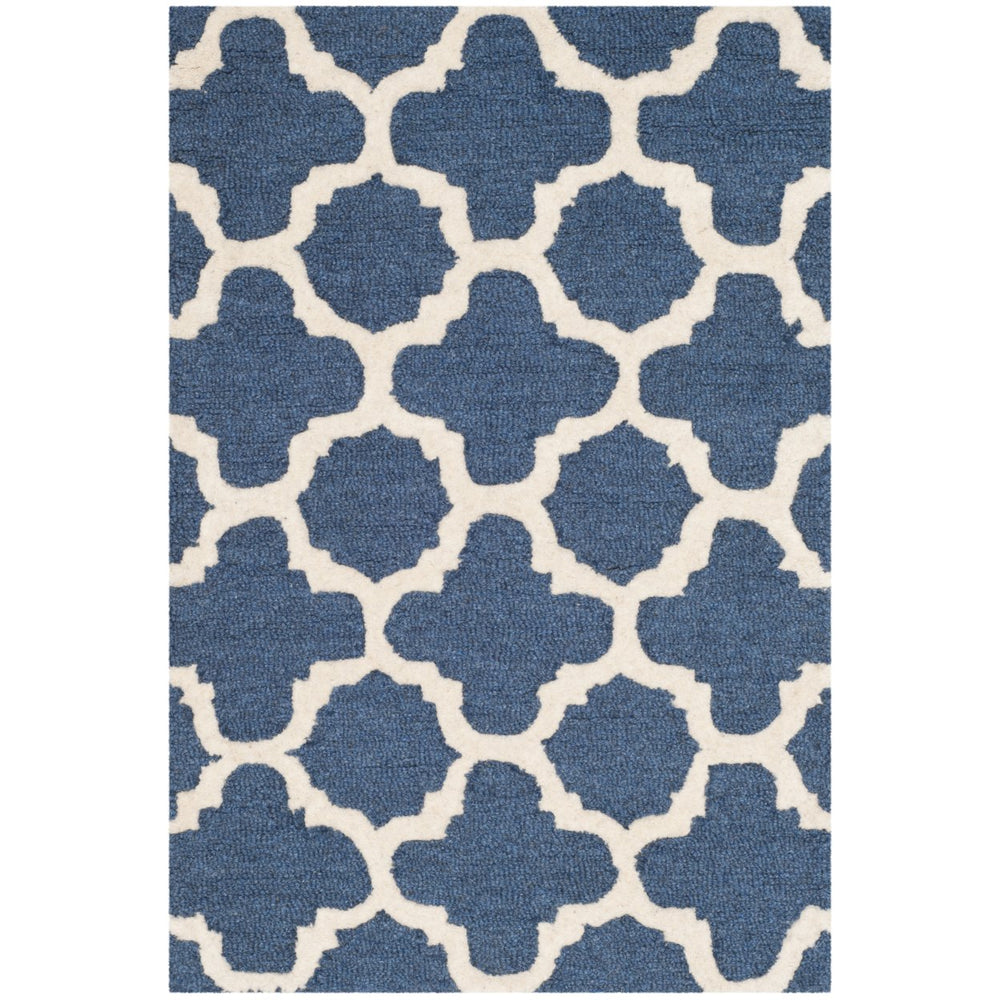 SAFAVIEH Cambridge CAM130G Handmade Navy / Ivory Rug Image 2