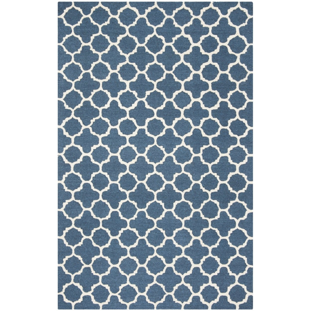 SAFAVIEH Cambridge CAM130G Handmade Navy / Ivory Rug Image 6