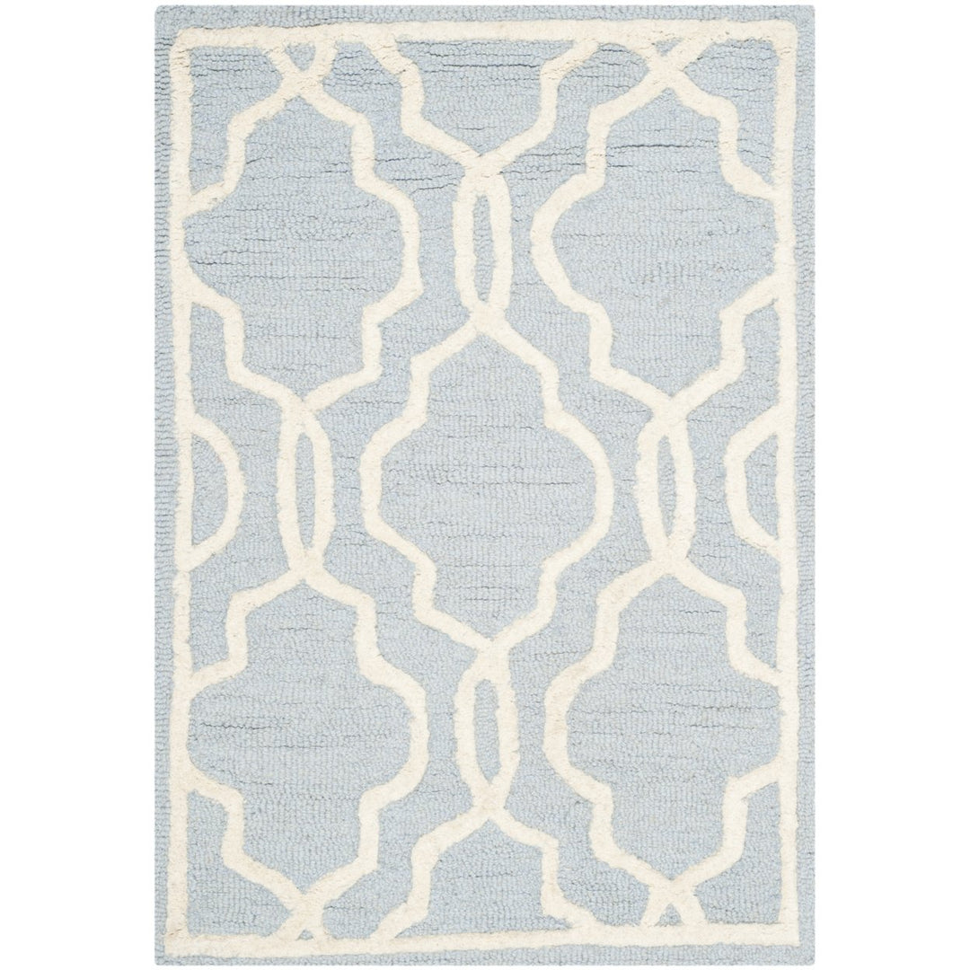 SAFAVIEH Cambridge CAM131A Light Blue / Ivory Rug Image 1