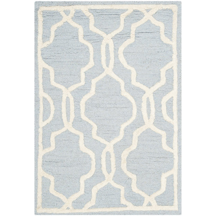 SAFAVIEH Cambridge CAM131A Light Blue / Ivory Rug Image 1