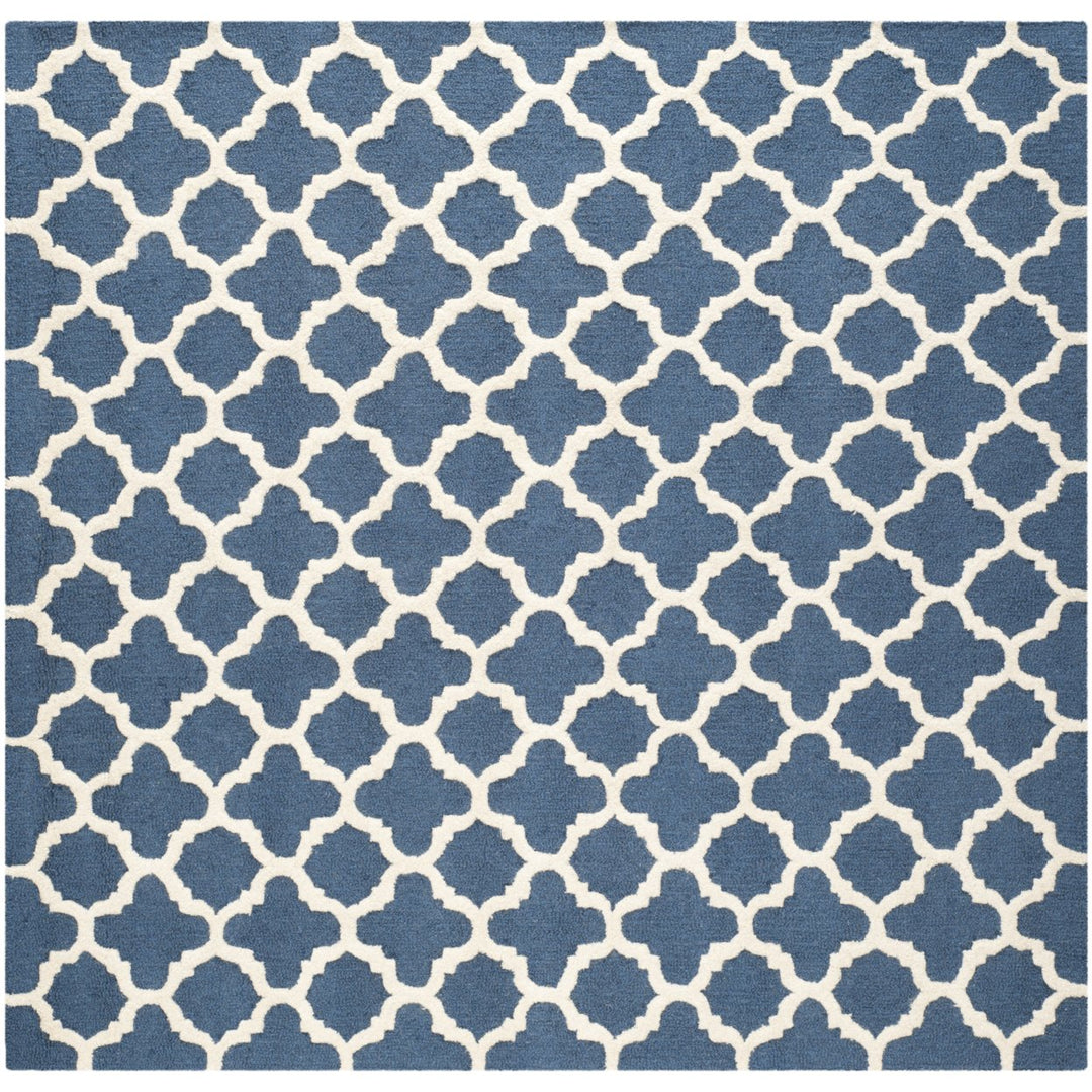 SAFAVIEH Cambridge CAM130G Handmade Navy / Ivory Rug Image 8