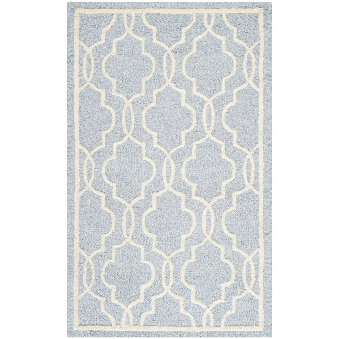 SAFAVIEH Cambridge CAM131A Light Blue / Ivory Rug Image 4