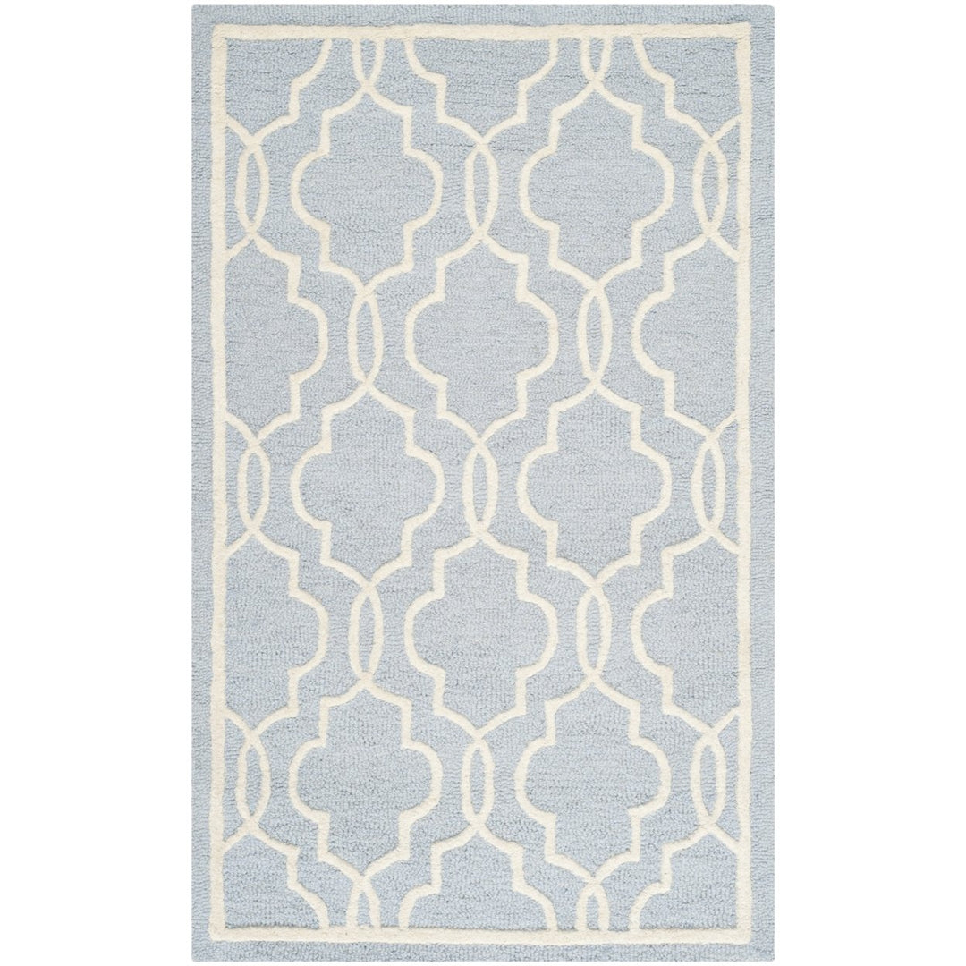 SAFAVIEH Cambridge CAM131A Light Blue / Ivory Rug Image 1