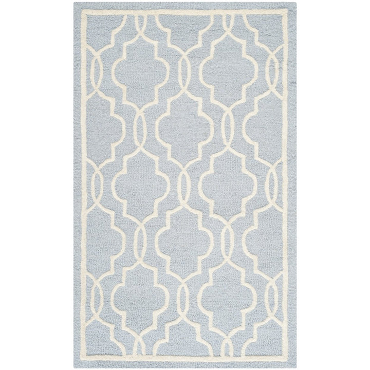 SAFAVIEH Cambridge CAM131A Light Blue / Ivory Rug Image 1