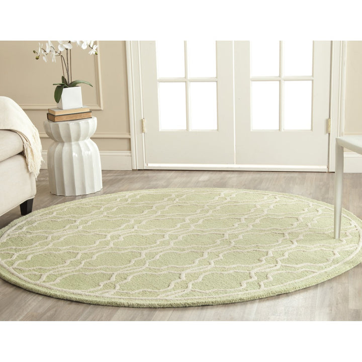 SAFAVIEH Cambridge CAM131B Light Green / Ivory Rug Image 2