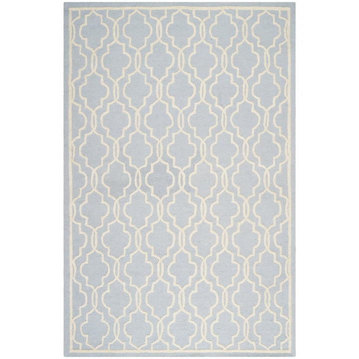 SAFAVIEH Cambridge CAM131A Light Blue / Ivory Rug Image 7