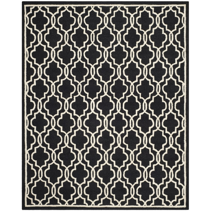 SAFAVIEH Cambridge CAM131E Handmade Black / Ivory Rug Image 1