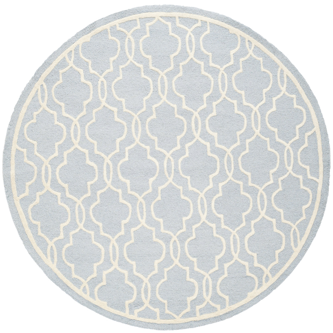 SAFAVIEH Cambridge CAM131A Light Blue / Ivory Rug Image 8