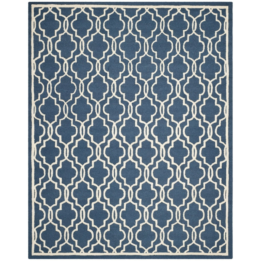 SAFAVIEH Cambridge CAM131G Handmade Navy / Ivory Rug Image 1