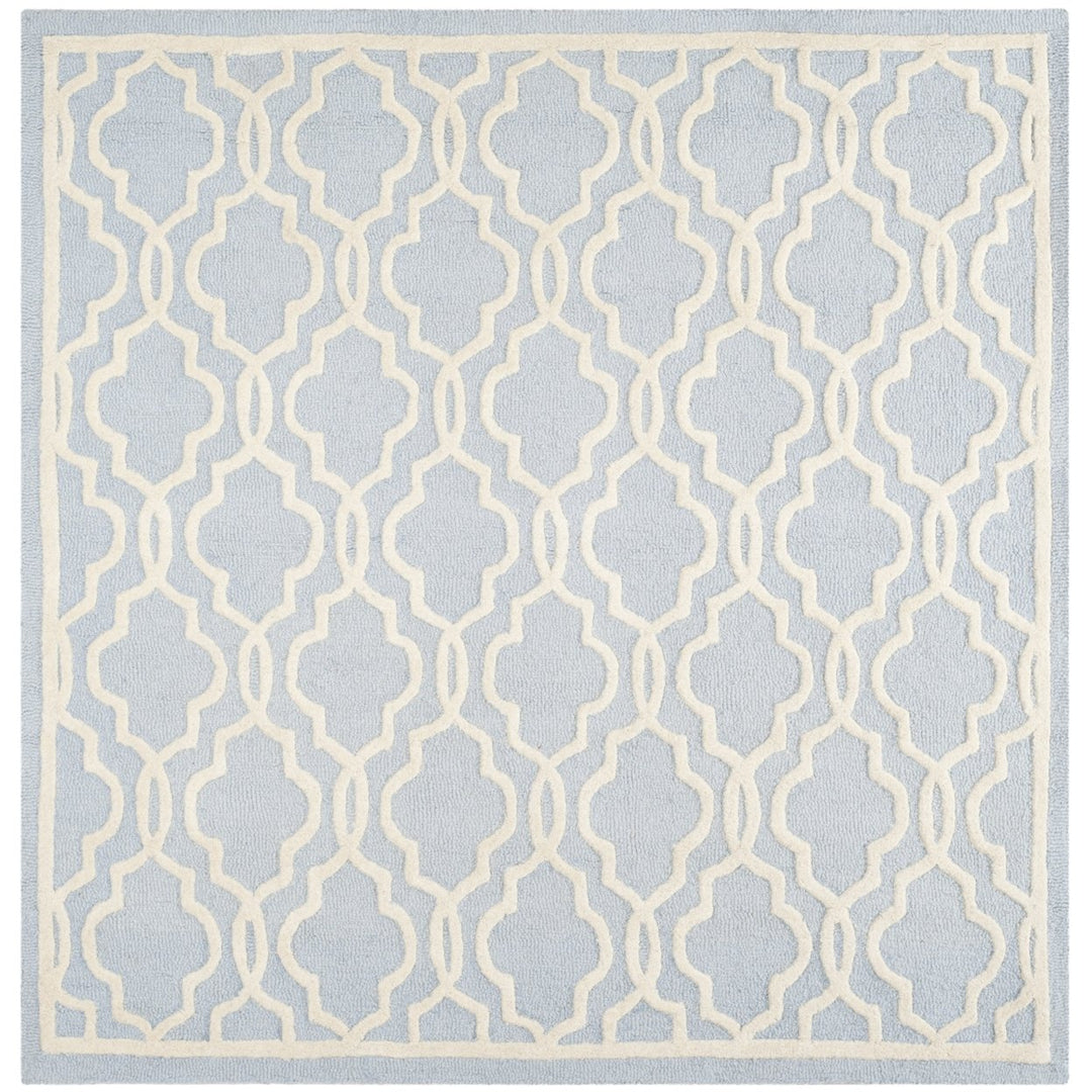 SAFAVIEH Cambridge CAM131A Light Blue / Ivory Rug Image 9