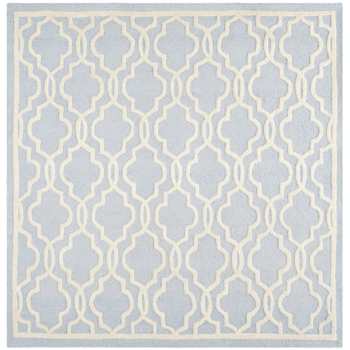 SAFAVIEH Cambridge CAM131A Light Blue / Ivory Rug Image 9