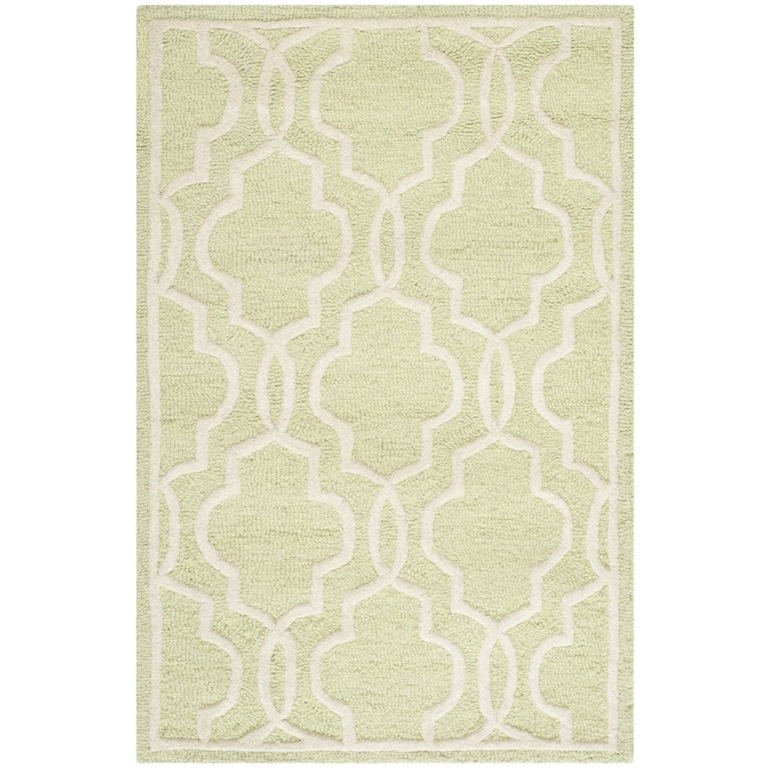 SAFAVIEH Cambridge CAM131B Light Green / Ivory Rug Image 9