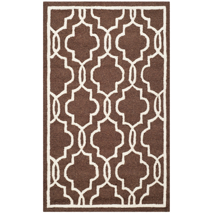 SAFAVIEH Cambridge CAM131H Dark Brown / Ivory Rug Image 2